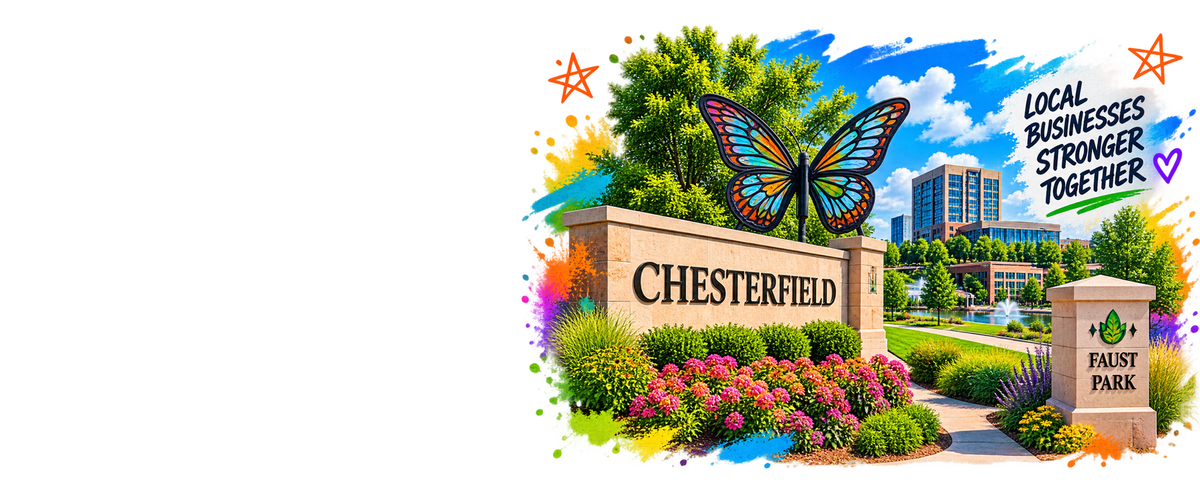Chesterfield Missouri community scene featuring Faust Park and local landmarks