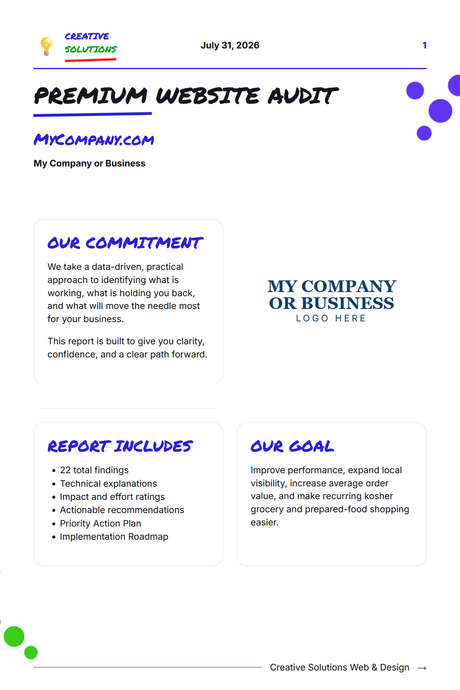 Premium Website Audit