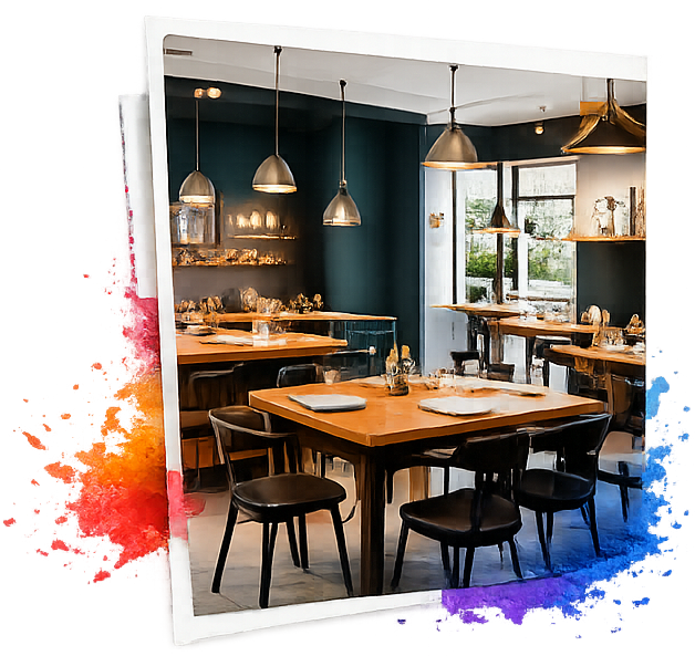 Modern restaurant interior