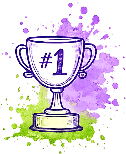 First place trophy illustration